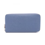 Hermes Round Wallet Azap Long Silk in Deep Blue Leather Long