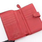 Bottega Veneta Bifold Wallet Intrecciato Red Leather — view 3