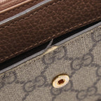 Gucci Bifold Wallet Petit Marmont Continental Pink Beige Leather GG — view 9