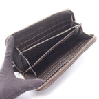 Gucci Round Wallet Interlocking Dark Brown Leather — view 3