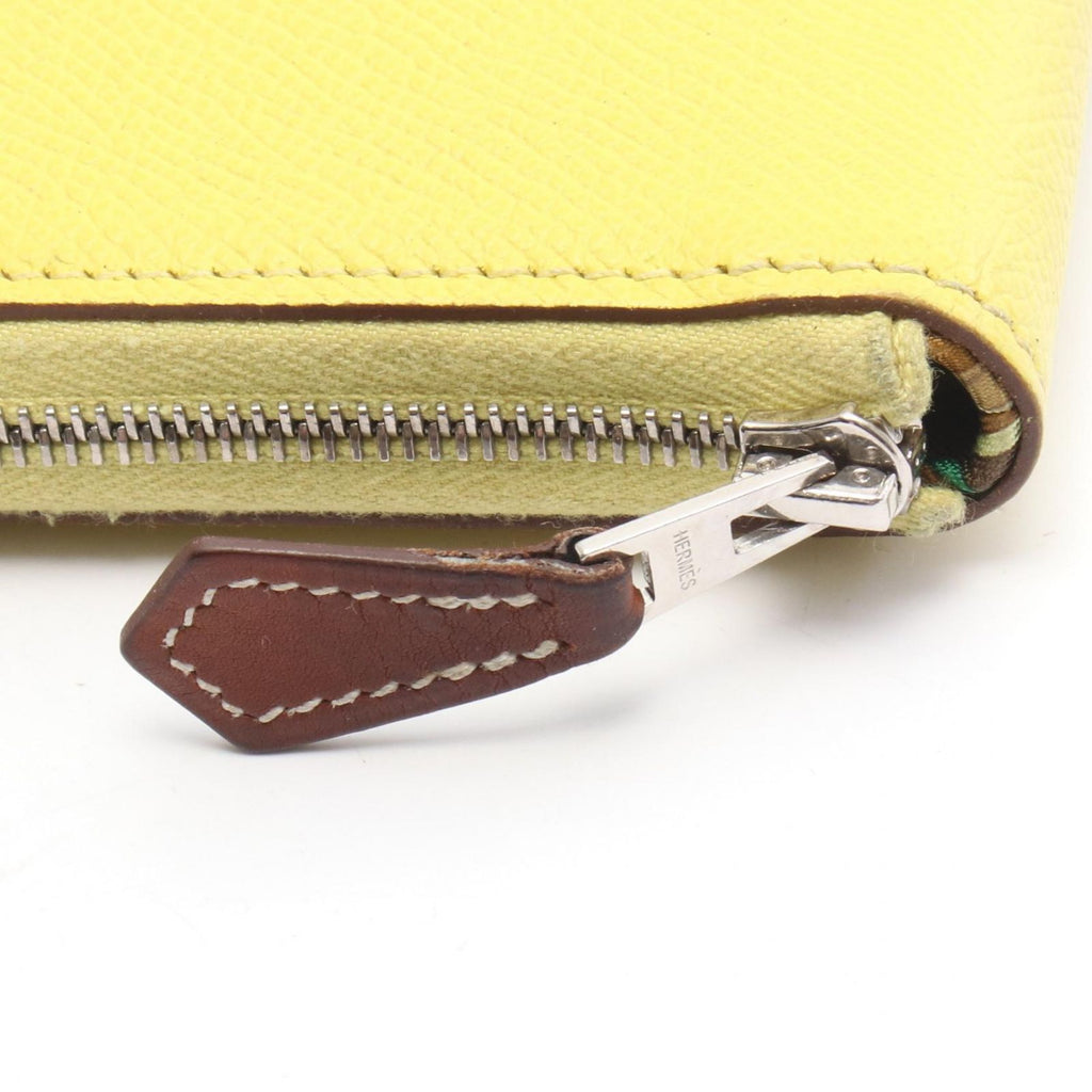 Hermes Round Wallet Azap Long Silk in Souffle Leather in — view 6