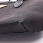 Prada Handbag Black Canvas Leather Triangle Logo 2-Way Shoulder — view 9