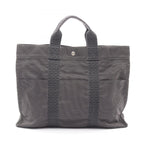 Hermes Tote Her Line MM Dark Gray Canvas Her MM