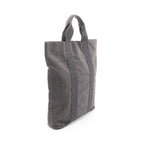Hermes Tote Her Line Cabas Dark Gray Canvas — view 2