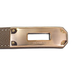 Hermes Kelly 18 Belt Veau Epsom Beige Etoupe Gold SA — view 8