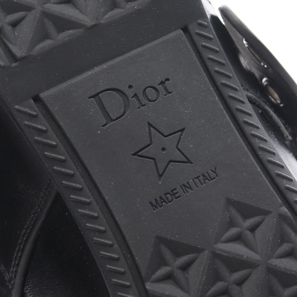 Dior Punk Ballerina Leather Flat Shoes — view 7