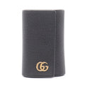 Gucci Key Case GG Marmont Black Leather Key Holder
