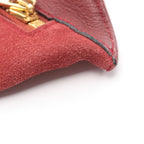 Loewe Clutch Anagram Red Brown Suede — view 6