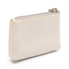 Chanel Coin Case CC Logo Key Ring Silver Leather Jacket Motif Key — view 2