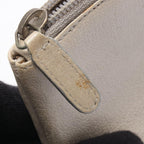 Chanel Coin Case CC Logo Key Ring Silver Leather Jacket Motif Key — view 7