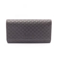 Gucci Bifold Wallet Micro Guccissima Dark Brown Leather Guccissima
