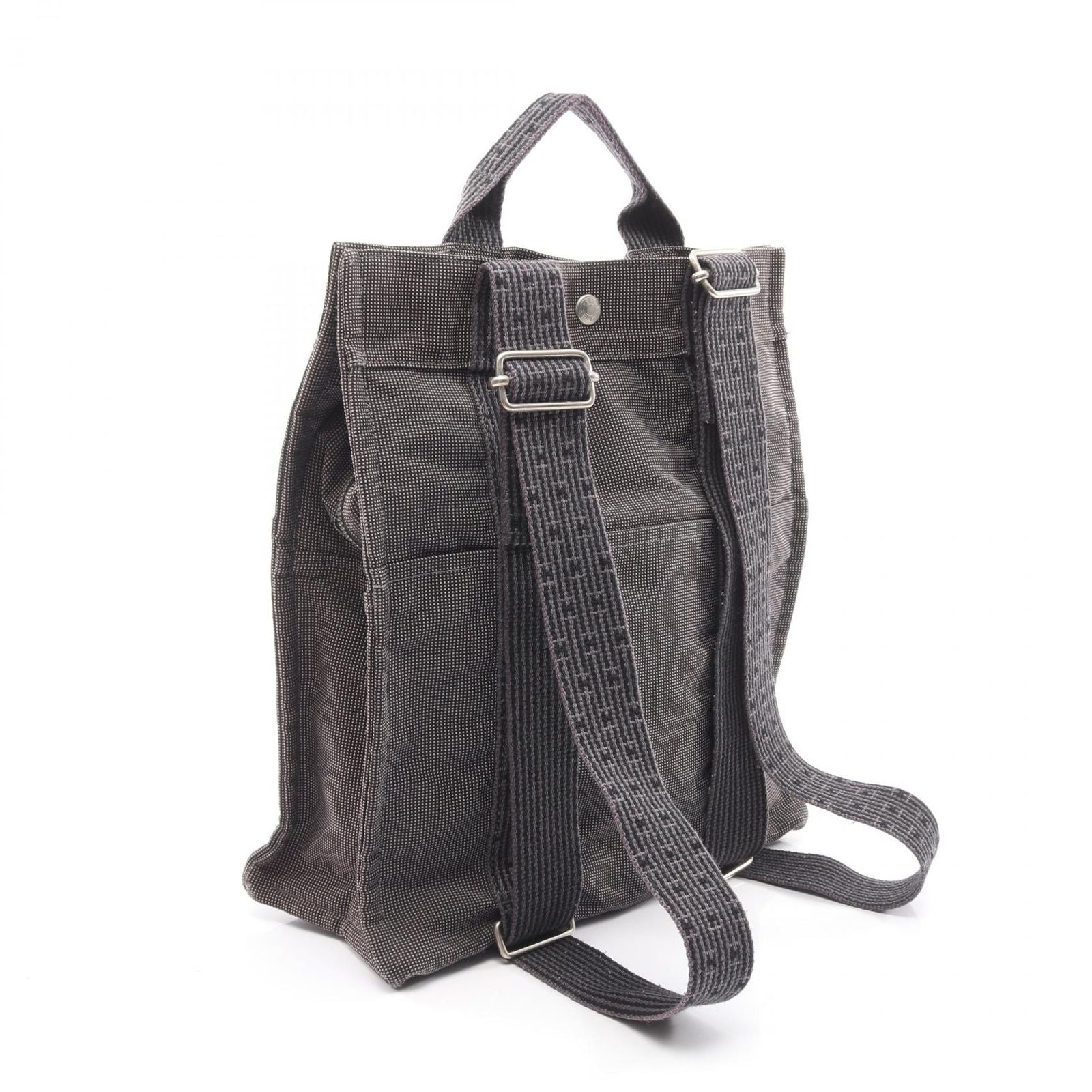 Hermes Backpack Her Line a Dos MM Dark Gray Canvas Her — view 2