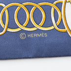 Hermes Scarf Lift Profile Navy Silk — view 4