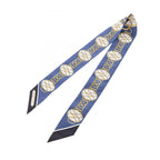 Hermes Scarf Lift Profile Navy Silk — view 2