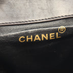 Chanel Backpack Quilted Black Lambskin Double Turnlock — view 4