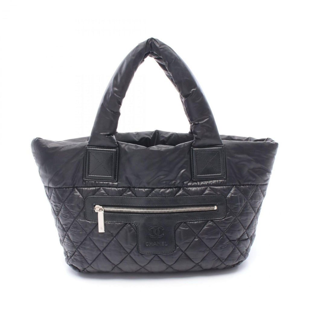 Chanel Tote Coco Cocoon Small Reversible Black Nylon Leather Small