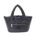 Chanel Tote Coco Cocoon Small Reversible Black Nylon Leather Small