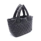 Chanel Tote Coco Cocoon Small Reversible Black Nylon Leather Small — view 2