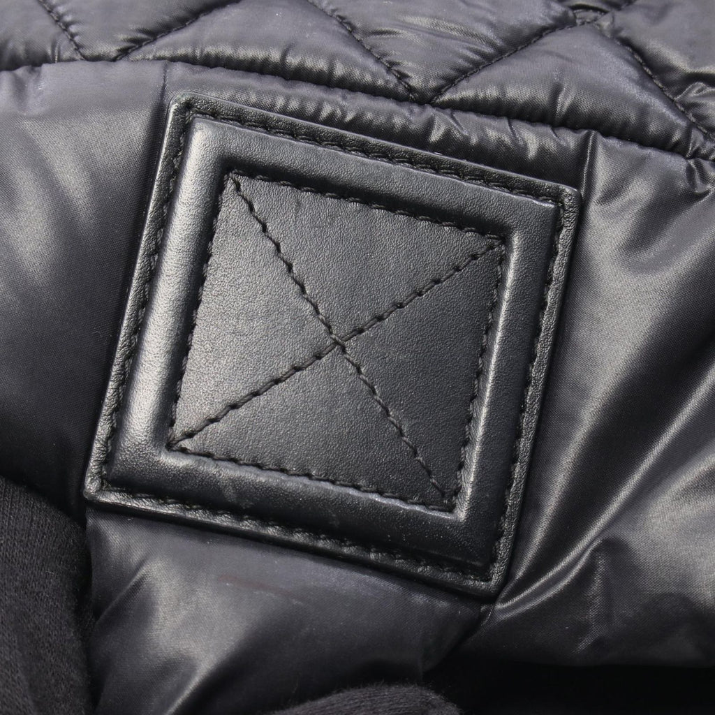 Chanel Tote Coco Cocoon Small Reversible Black Nylon Leather Small — view 8