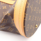 Louis Vuitton Shoulder Bag Bucket GM Canvas Leather — view 8