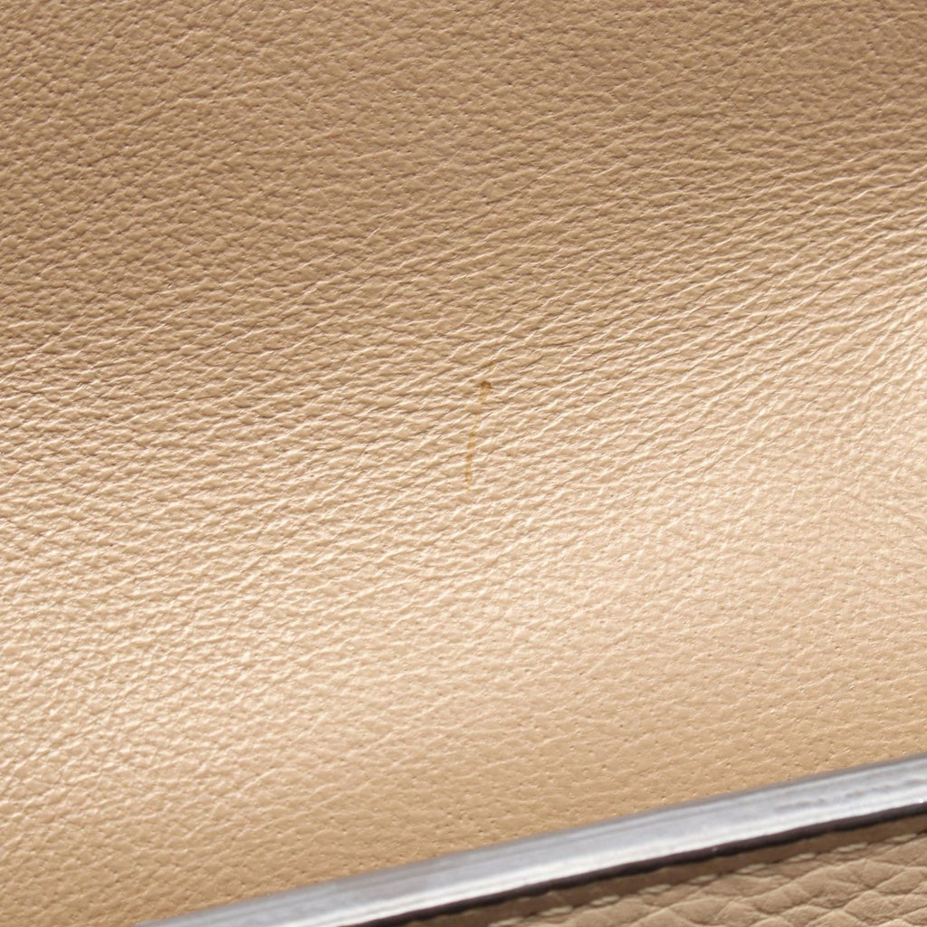 Celine Handbag Trapeze Small 2-Way Beige Leather Suede — view 5