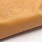 Loewe Handbag Anagram Yellow Brown Leather Mini Boston — view 6