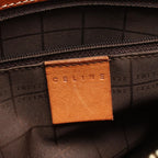 Celine Tote Macadam Mini Dark Brown Canvas Leather — view 4
