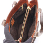 Celine Tote Macadam Mini Dark Brown Canvas Leather — view 3
