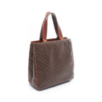 Celine Tote Macadam Mini Dark Brown Canvas Leather — view 2