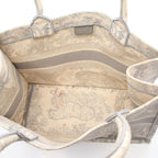 Dior Tote Book Gray White Canvas — view 3