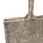 Dior Tote Book Gray White Canvas — view 9