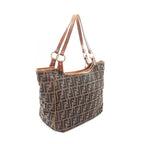 Fendi Tote Zucca Brown Leather — view 2