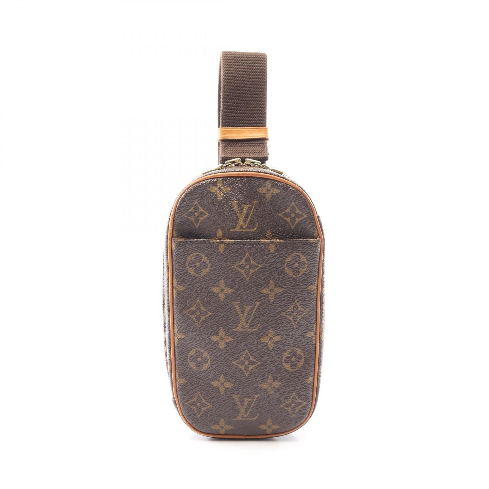 Louis Vuitton Waist Bag Pochette Gange Canvas Leather