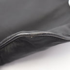 Prada Shoulder Bag Triangle Logo Black Nylon Saffiano Leather — view 6