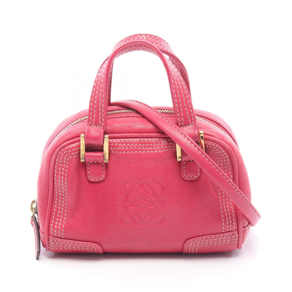 Loewe Handbag Amazona Micro Mini 2-Way Pink Leather