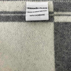 Hermes Bandore Cashmere Scarf Shawl Gray — view 5