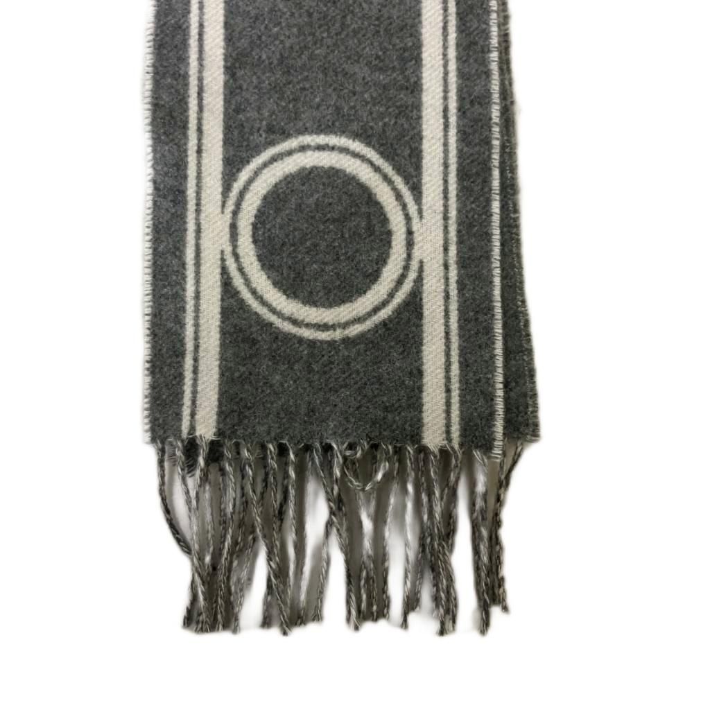 Hermes Bandore Cashmere Scarf Shawl Gray — view 3