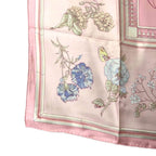 Hermes Carre 90 Flower Blooming Coastal Street Scarf All Over Pattern Pink — view 3