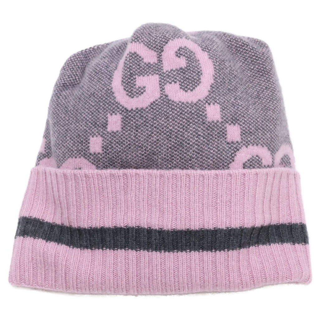 Gucci GG Logo Cashmere Knit Hat M 57 21 cm
