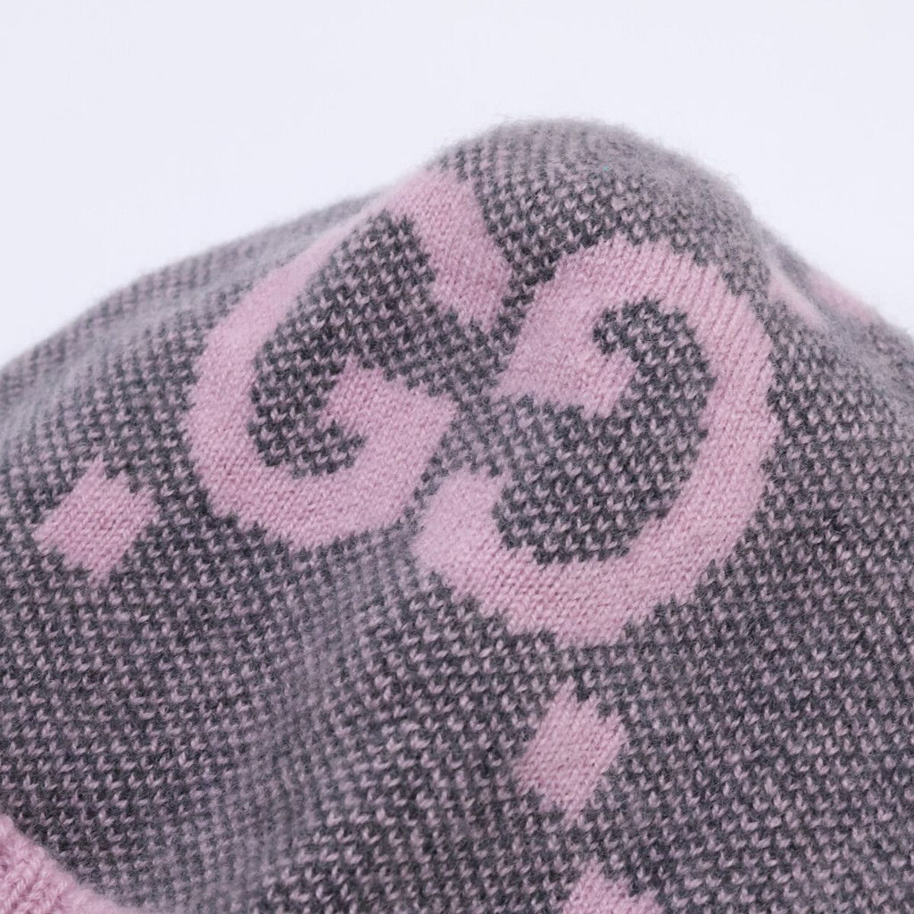 Gucci GG Logo Cashmere Knit Hat M 57 21 cm — view 8