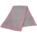 Gucci Gray Pink Wool GG Scarf