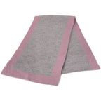 Gucci Gray Pink Wool GG Scarf