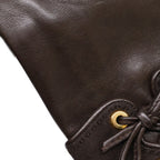 Hermes Lambskin Gloves Brown — view 8