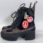 Louis Vuitton World Tour Line Lauriet Patch Ankle Boots — view 2