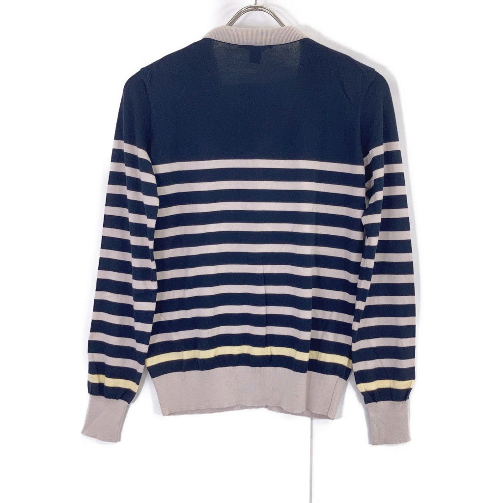 Louis Vuitton Navy Gray Cotton Scarf — view 2
