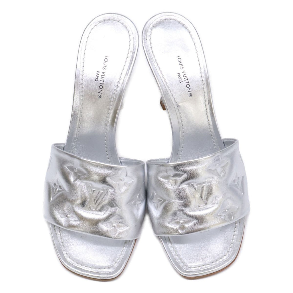 Louis Vuitton Revival Line Metallic Lambskin Mules — view 5