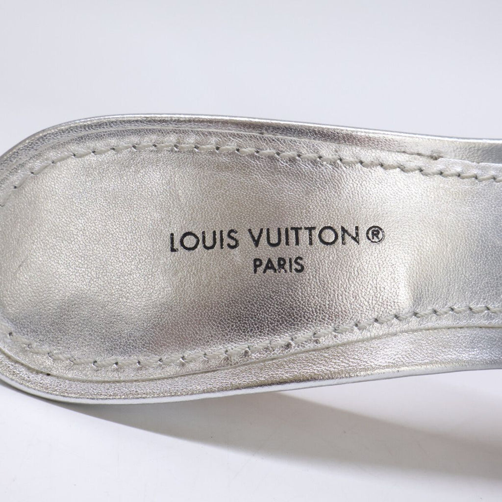 Louis Vuitton Revival Line Metallic Lambskin Mules — view 8