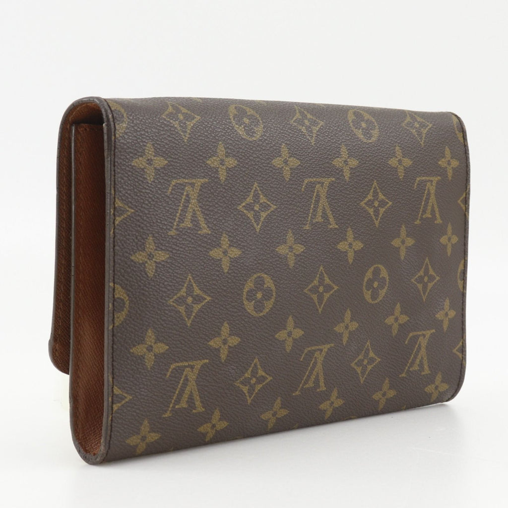 Louis Vuitton Bordeaux 24 Monogram Canvas Brown Clutch — view 3