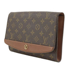 Louis Vuitton Bordeaux 24 Monogram Canvas Brown Clutch — view 2