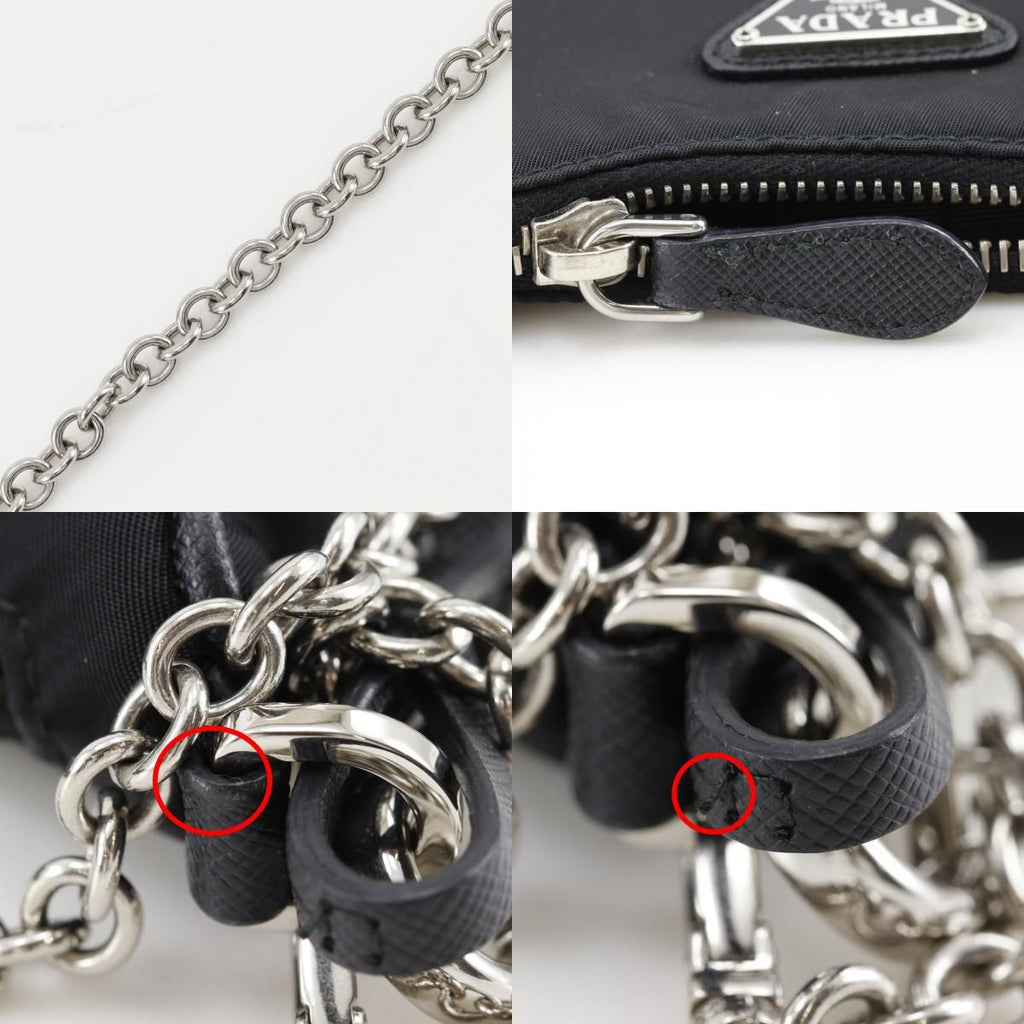 Prada Reedition Re-Nylon Saffiano Nero Black Shoulder Bag — view 8